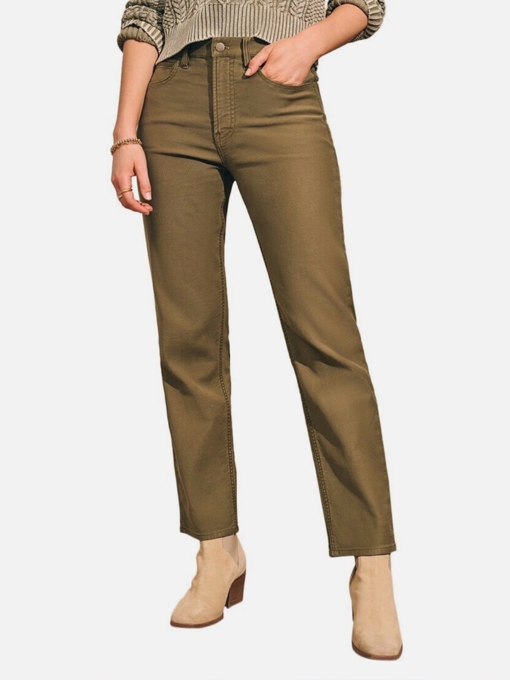 Faherty Olive-Toned Pants
